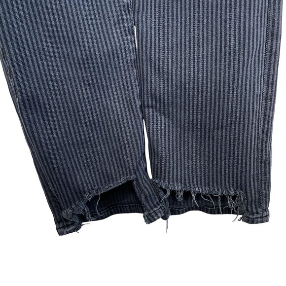 Ética Scarlet Slim Striped High-Rise Frayed Hem Jeans, 29 - Picture 7 of 12
